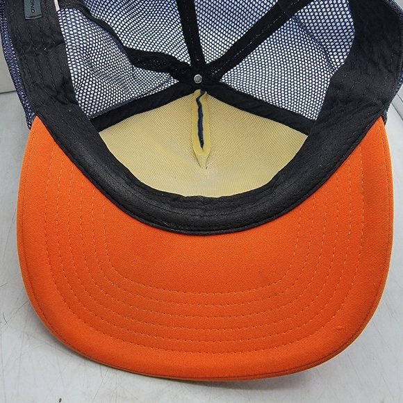 ONeill Adults Blue Orange Truck Hat Mesh Back Breathable Outdoors Casual - Picture 9 of 9